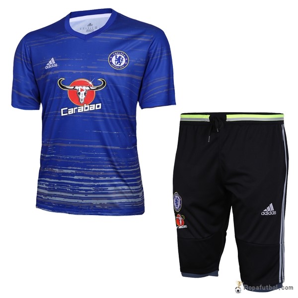 Camiseta Entrenamiento Chelsea Conjunto Completo 2016/17 Azul